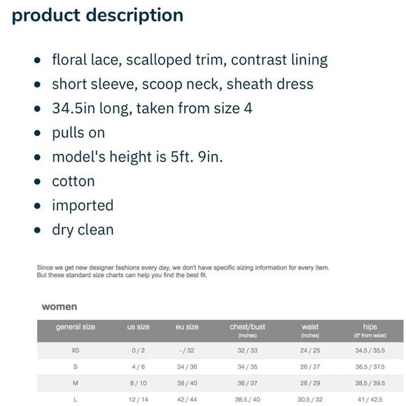 NWT FRENCH CONNECTION USA Hope Lace Dress size 4 - Picture 4 of 12